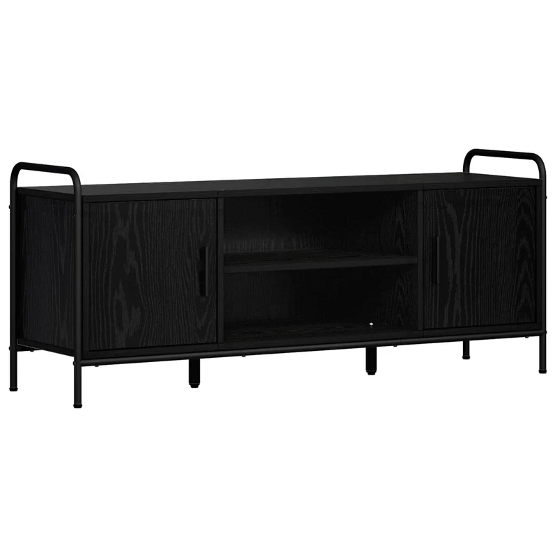 TV Cabinet 119 x 33 x 50 cm Black Oak