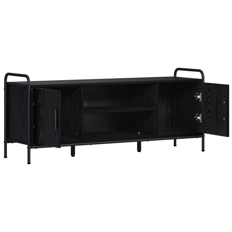 TV Cabinet 119 x 33 x 50 cm Black Oak