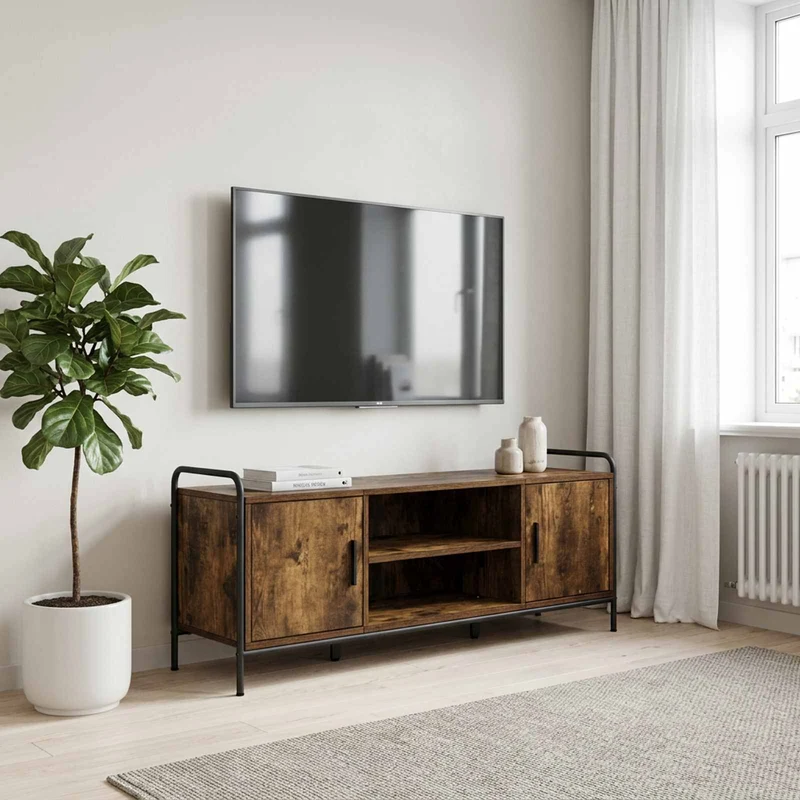 TV Cabinet 119 x 33 x 50 cm Smoked Oak