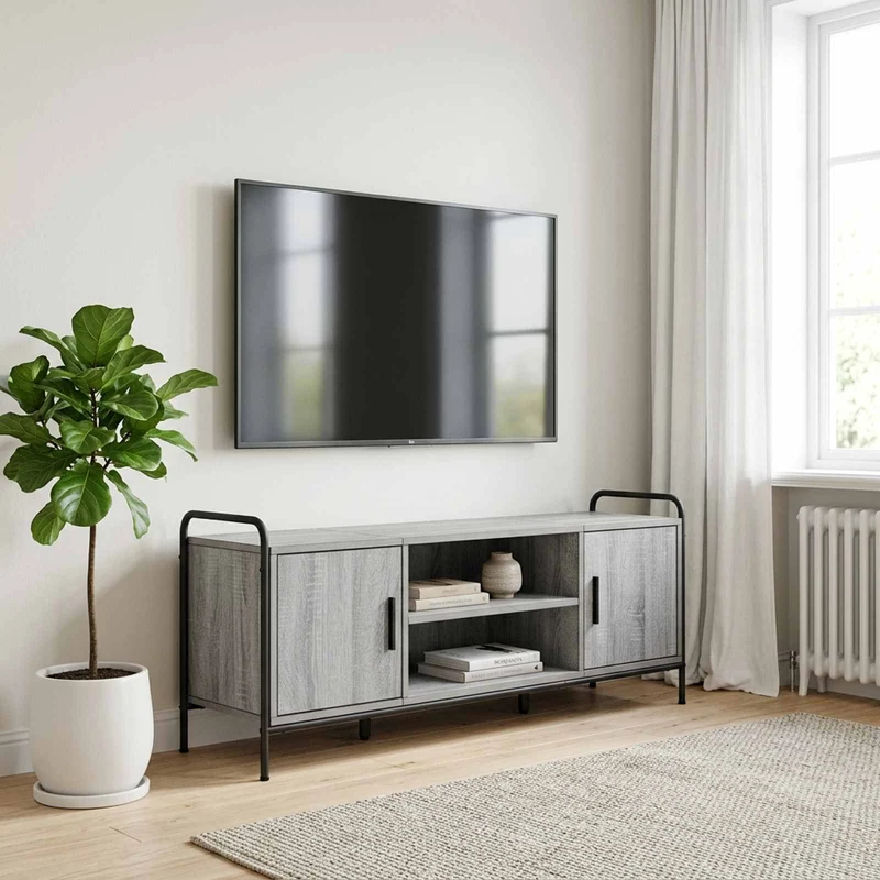 TV Cabinet 119 x 33 x 50 cm Grey Sonoma