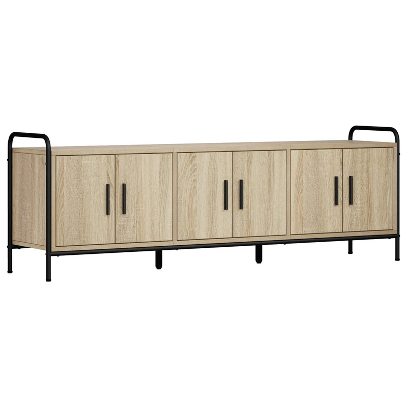 TV Cabinet 146 x 33 x 50 cm Sonoma Oak Engineered Wood