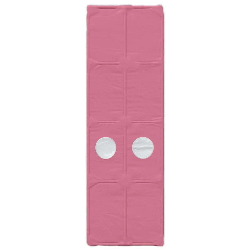 Bed with Tunnel 3 pcs White and Pink Engineered Wood