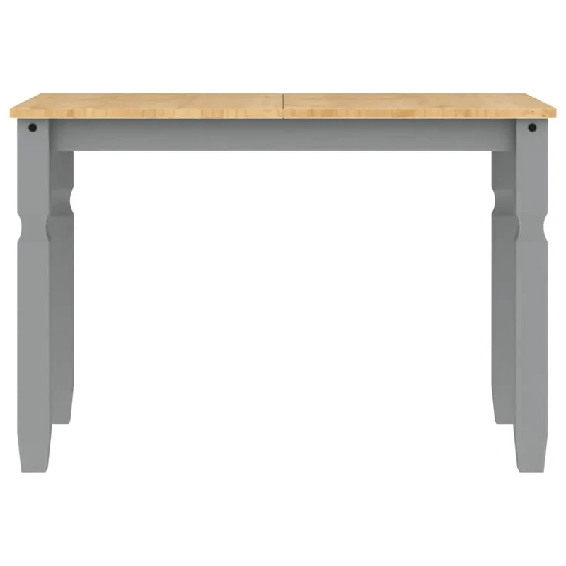 3 Piece Dining Set "PANAMA" Grey Solid Wood Pine