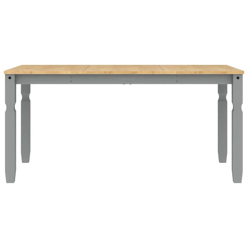 3 Piece Dining Set "PANAMA" Grey Solid Wood Pine