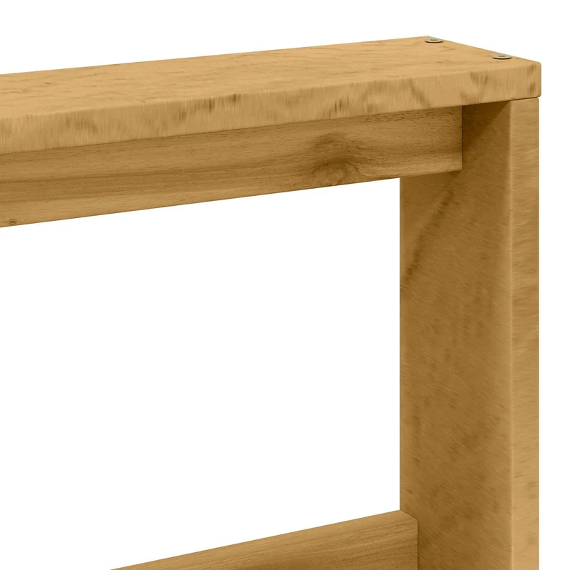Outdoor Middle Sofa Solid Acacia Wood White