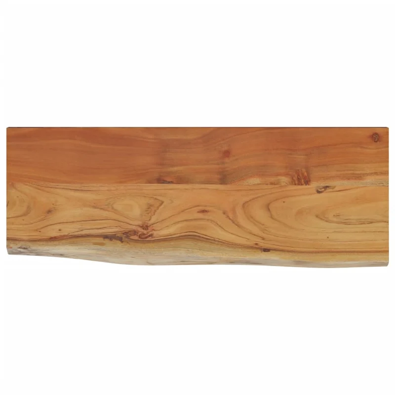 Wall Shelf 50x20x3,8 cm Rectangular Solid Wood Acacia Live Edge