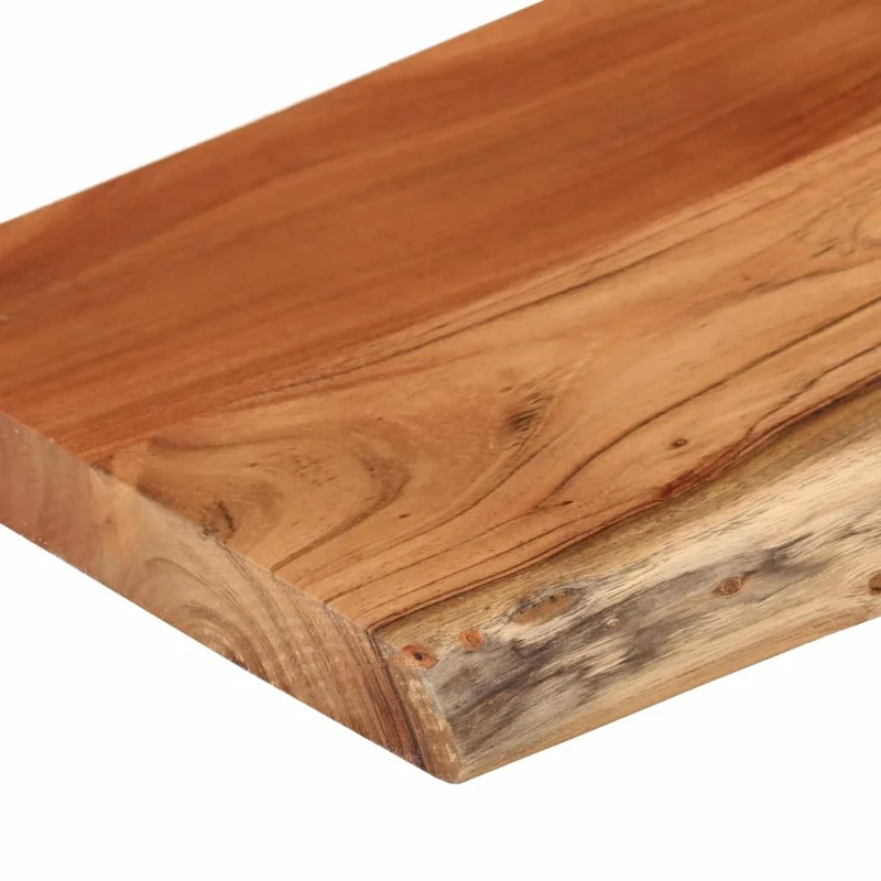Wall Shelf 50x20x3,8 cm Rectangular Solid Wood Acacia Live Edge
