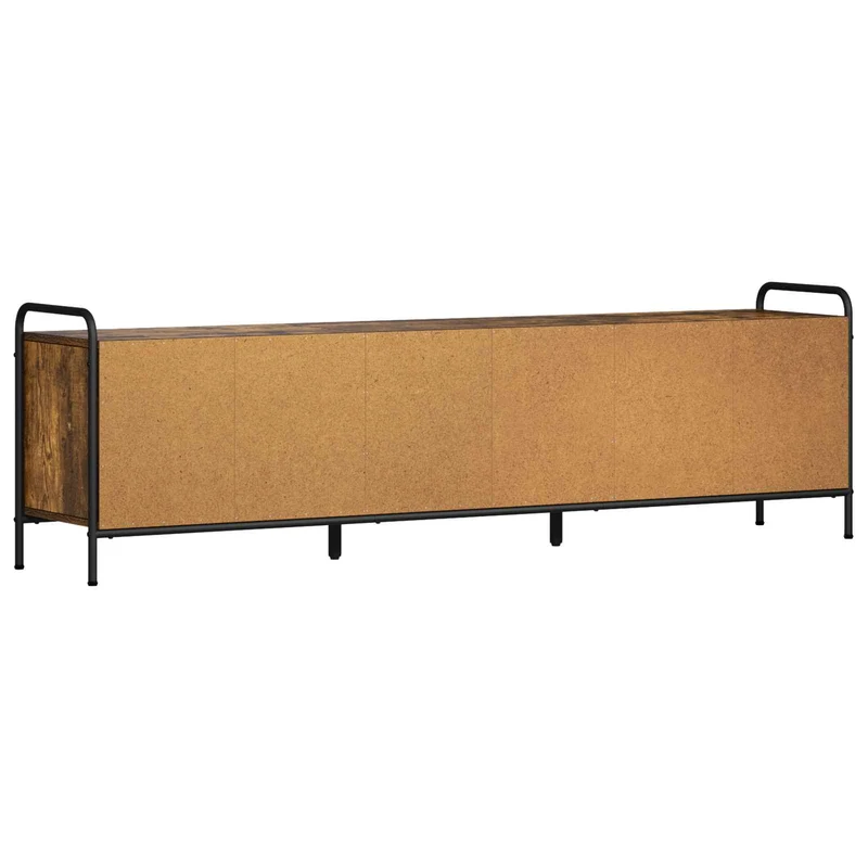 TV Cabinet 167.5 x 33 x 50 cm Smoked Oak Engineered Wood