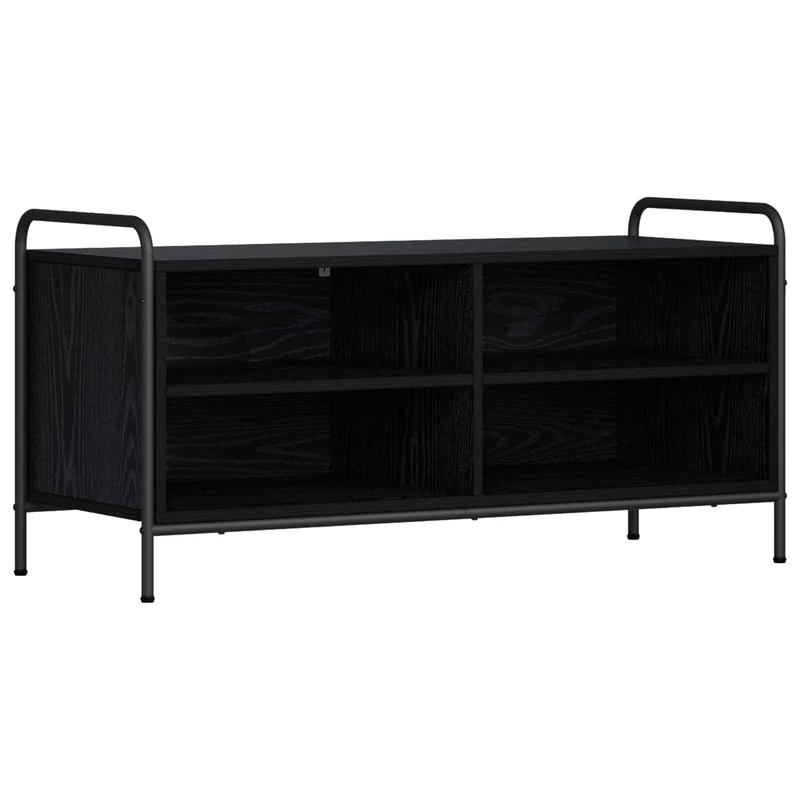 TV Cabinet 100 x 39.5 x 50 cm Black Oak Engineered Wood