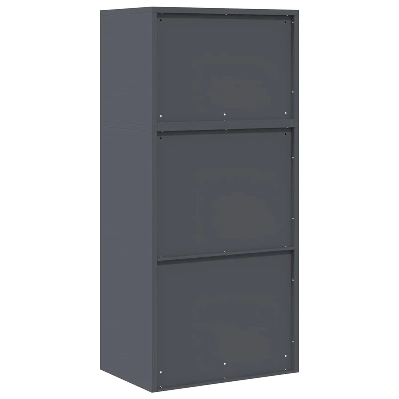 Storage Cabinet 2 pcs Anthracite 60 x 40 x 130 cm Steel