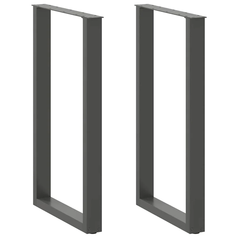 Bar Table Legs U-Shaped 2 pcs Anthracite 60x(100-101) cm Steel
