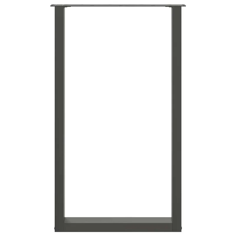 Bar Table Legs U-Shaped 2 pcs Anthracite 60x(100-101) cm Steel