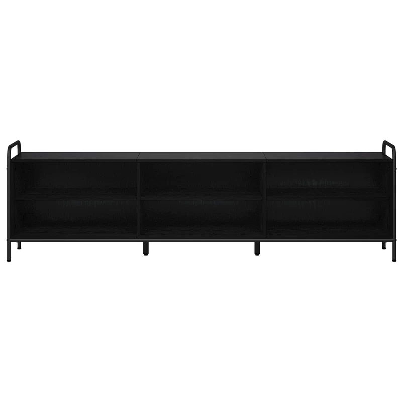 TV Cabinet 167.5 x 36.5 x 50 cm Black Oak Engineered Wood