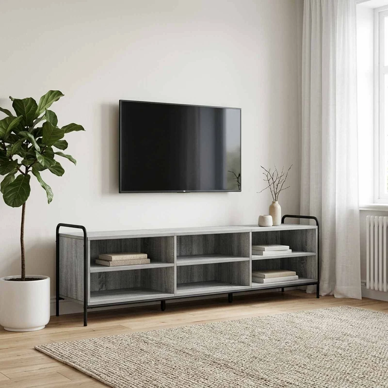 TV Cabinet 167.5 x 36.5 x 50 cm Grey Sonoma Engineered Wood