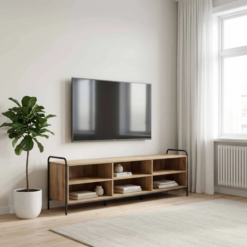 TV Cabinet 167.5 x 36.5 x 50 cm Artisan Oak Engineered Wood