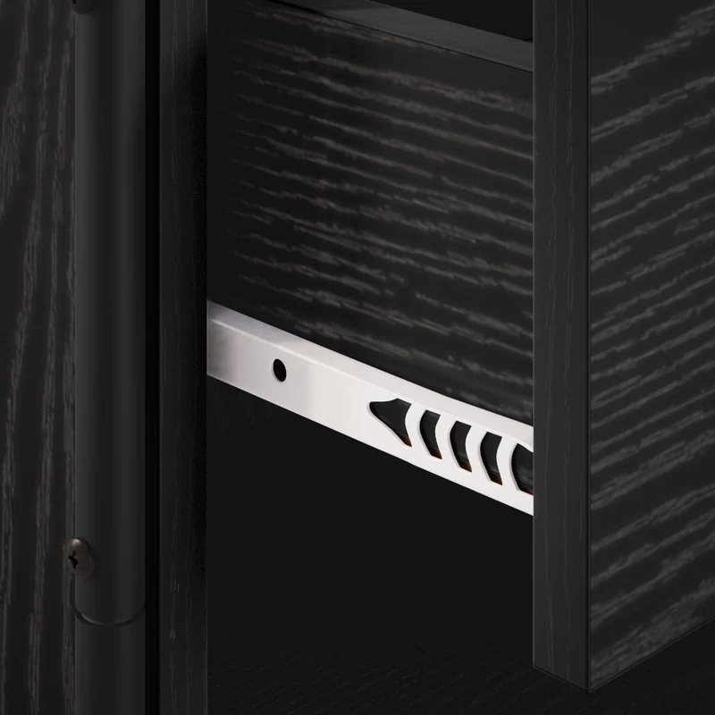 TV Cabinet 60 x 30 x 50 cm Black Oak Engineered Wood
