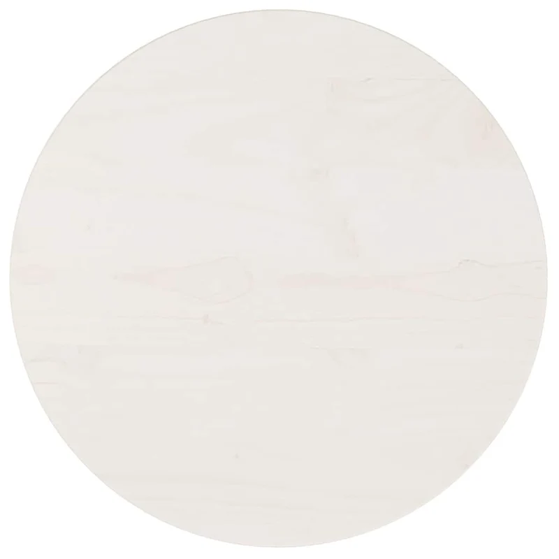 813652 vidaXL Table Top White Ø40x2,5 cm Solid Wood Pine