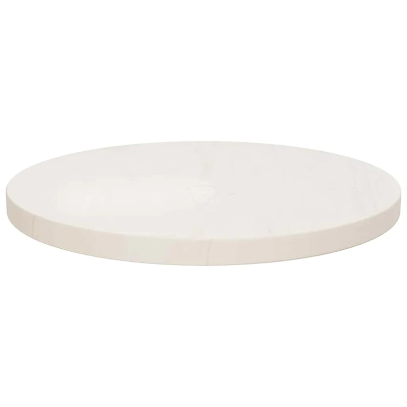 813652 vidaXL Table Top White Ø40x2,5 cm Solid Wood Pine