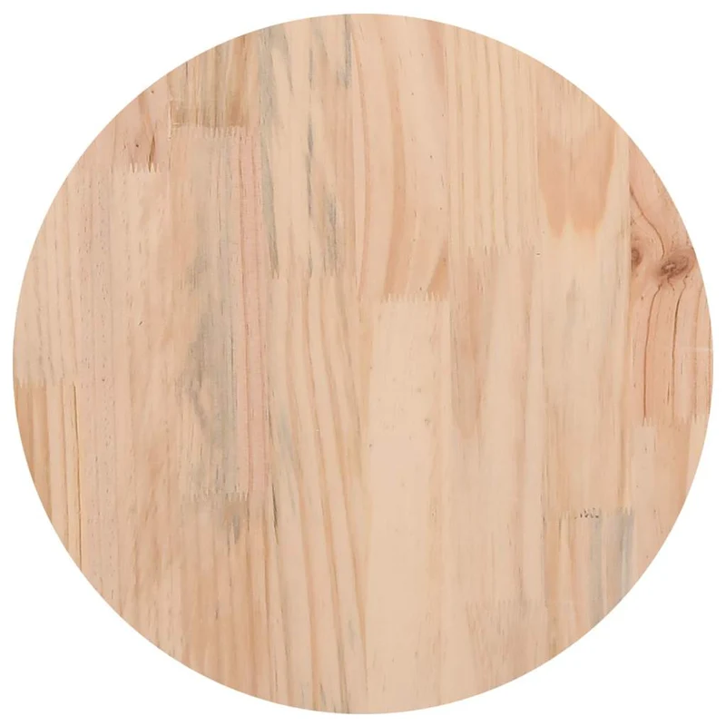 813652 vidaXL Table Top White Ø40x2,5 cm Solid Wood Pine