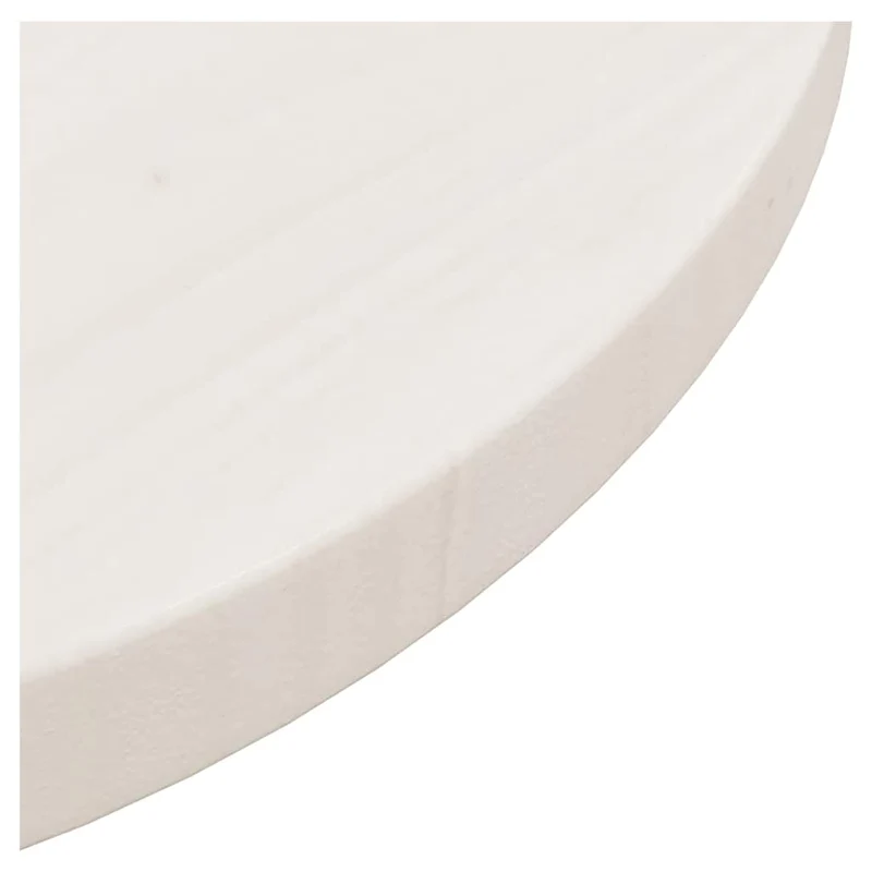 813652 vidaXL Table Top White Ø40x2,5 cm Solid Wood Pine