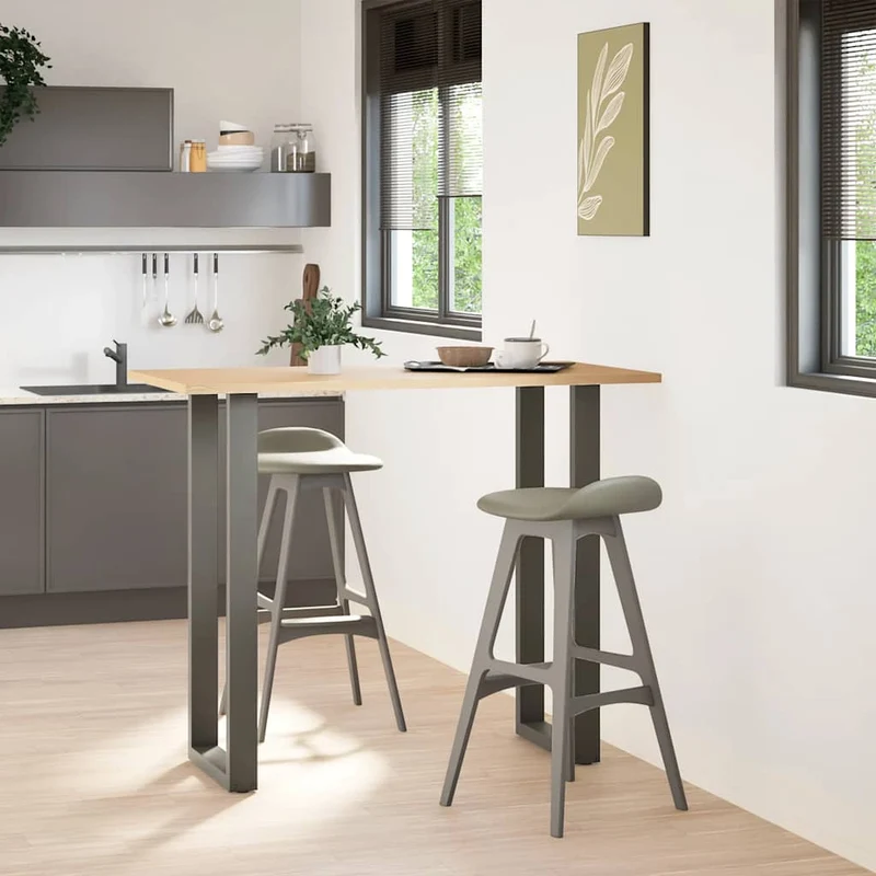 Bar Table Legs U-Shaped 2 pcs Anthracite 40x(110-111) cm Steel