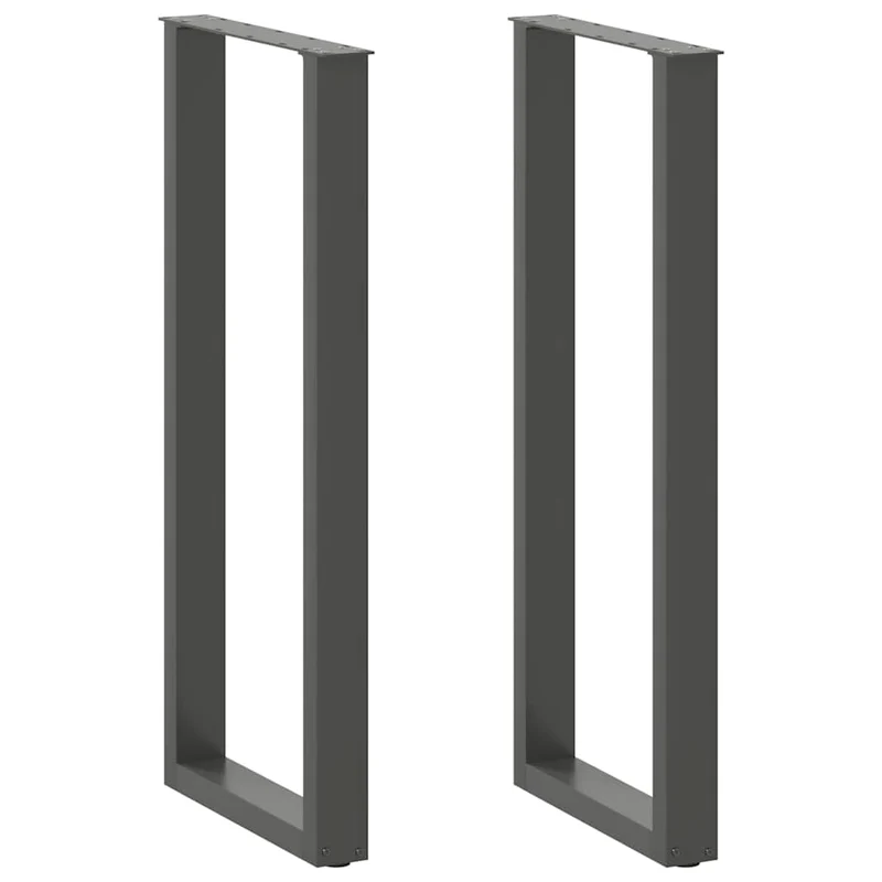 Bar Table Legs U-Shaped 2 pcs Anthracite 40x(110-111) cm Steel