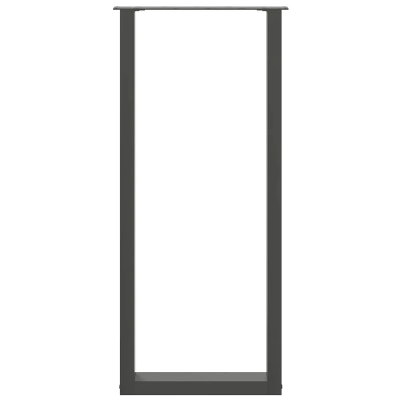 Bar Table Legs U-Shaped 2 pcs Anthracite 40x(110-111) cm Steel