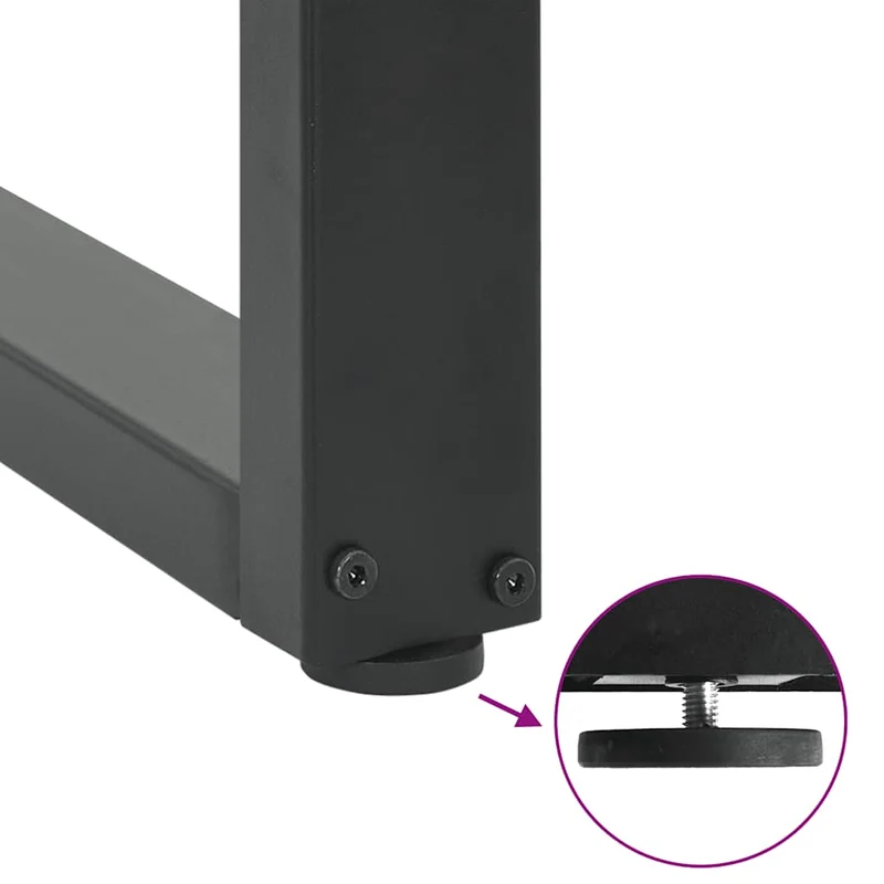 Bar Table Legs U-Shaped 2 pcs Anthracite 40x(110-111) cm Steel