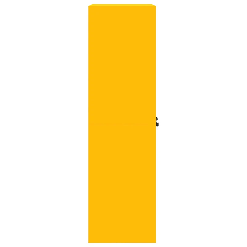 Storage Cabinet Mustard Yellow 60 x 40 x 140 cm Steel