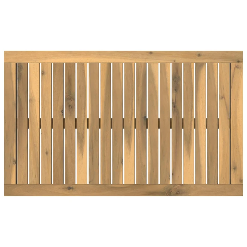 Table Top 80.5 x 49 x 2 cm Rectangular Solid Acacia Wood