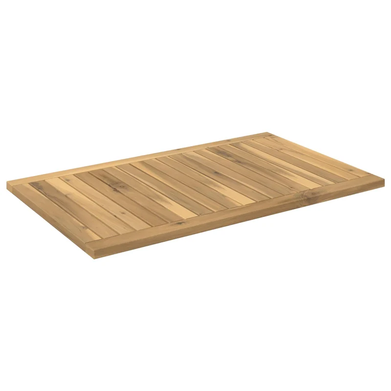 Table Top 80.5 x 49 x 2 cm Rectangular Solid Acacia Wood