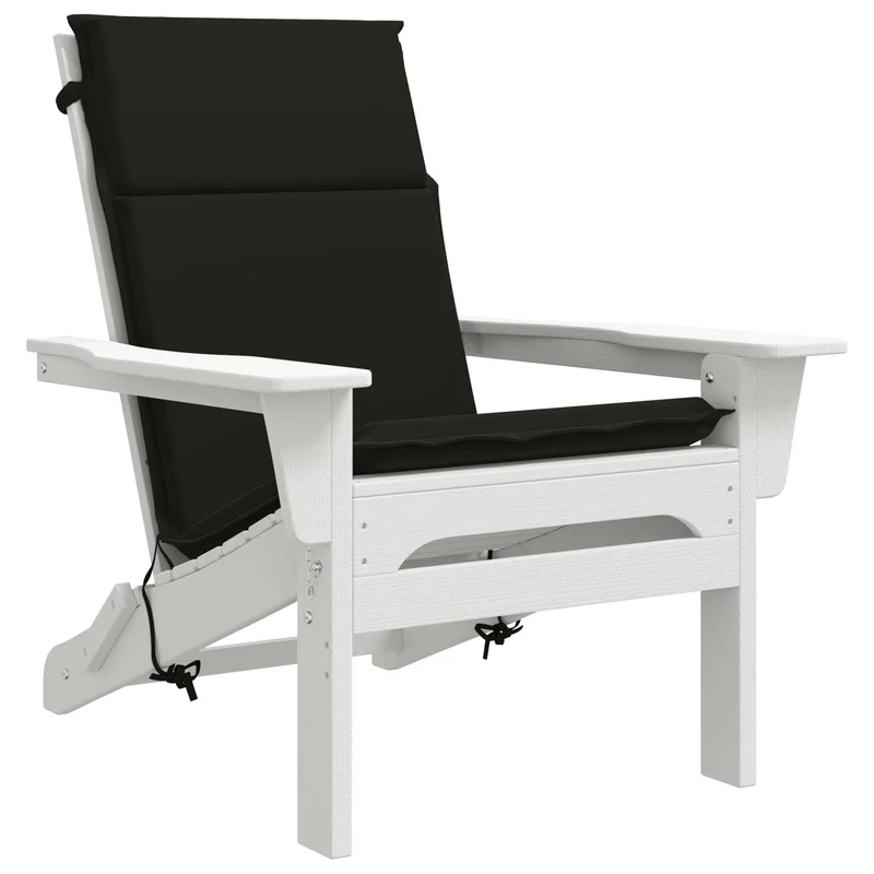 High Back Chair Cushion GEMERT 2 pcs 100% Polyester Black