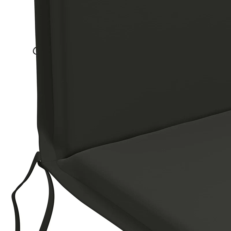 High Back Chair Cushion GEMERT 2 pcs 100% Polyester Black