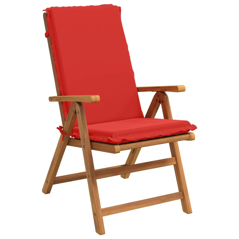 High Back Chair Cushion GEMERT 4 pcs 100% Polyester Red