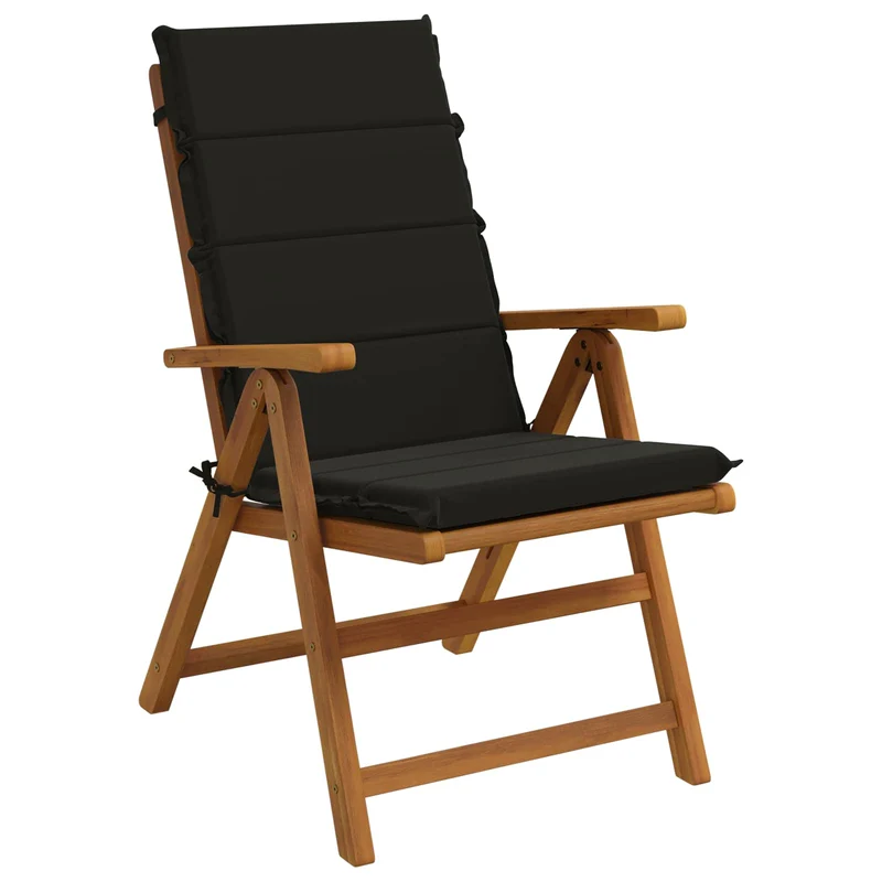 High Back Chair Cushion GEMERT 6 pcs 100% Polyester Black