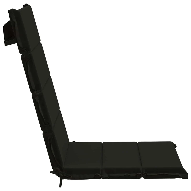 High Back Chair Cushion GEMERT 6 pcs 100% Polyester Black
