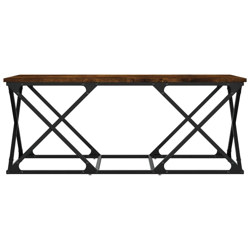 Coffee Table Smoked Oak 100x49x40 cm Engineered Wood