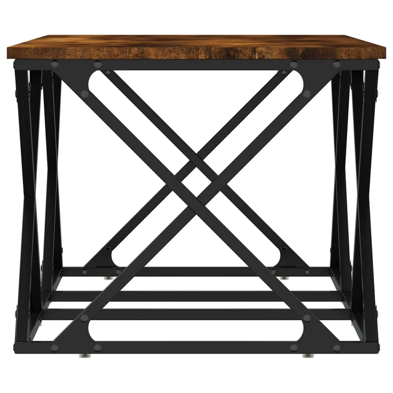 Coffee Table Smoked Oak 100x49x40 cm Engineered Wood