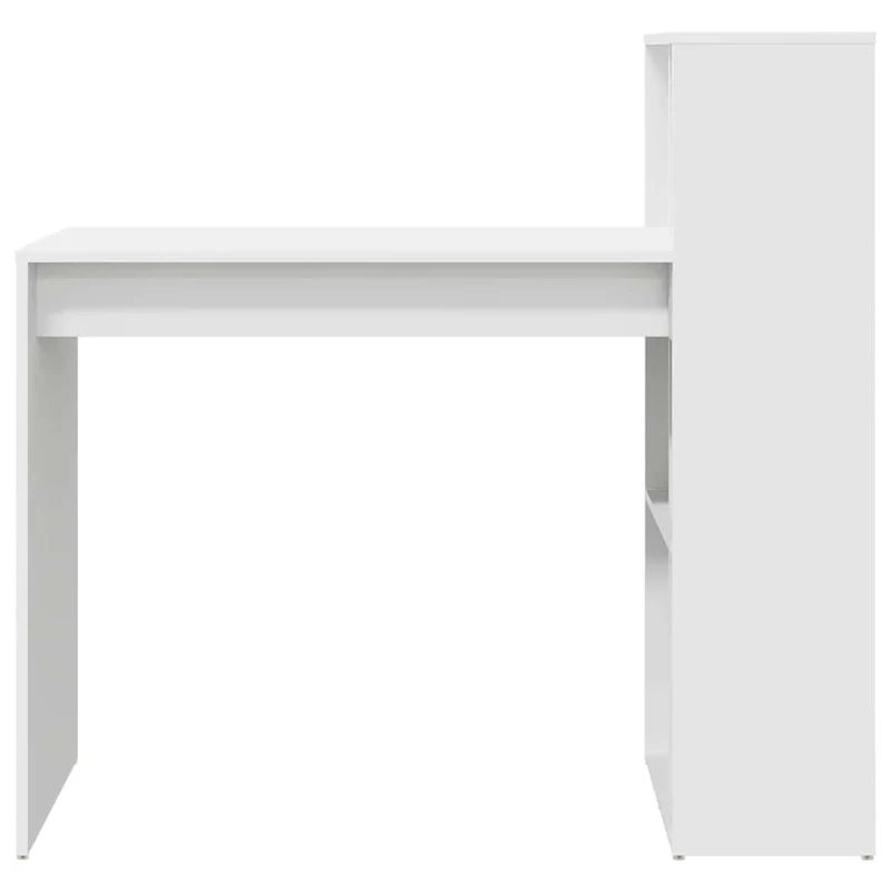 Desk White Engineered Wood 108 x 55 x 103.5 cm