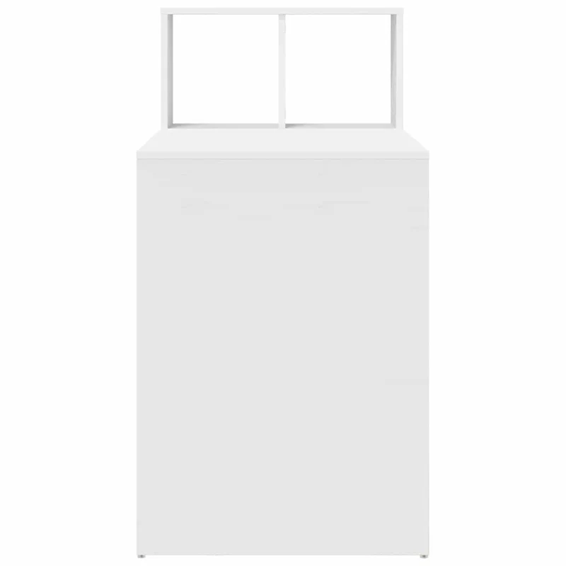Desk White Engineered Wood 108 x 55 x 103.5 cm