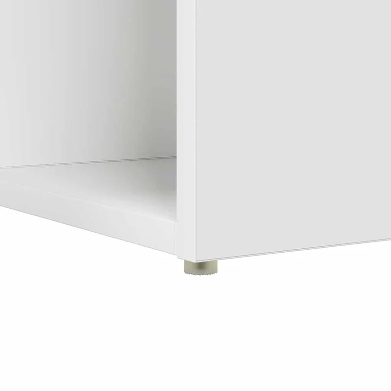 Desk White Engineered Wood 108 x 55 x 103.5 cm