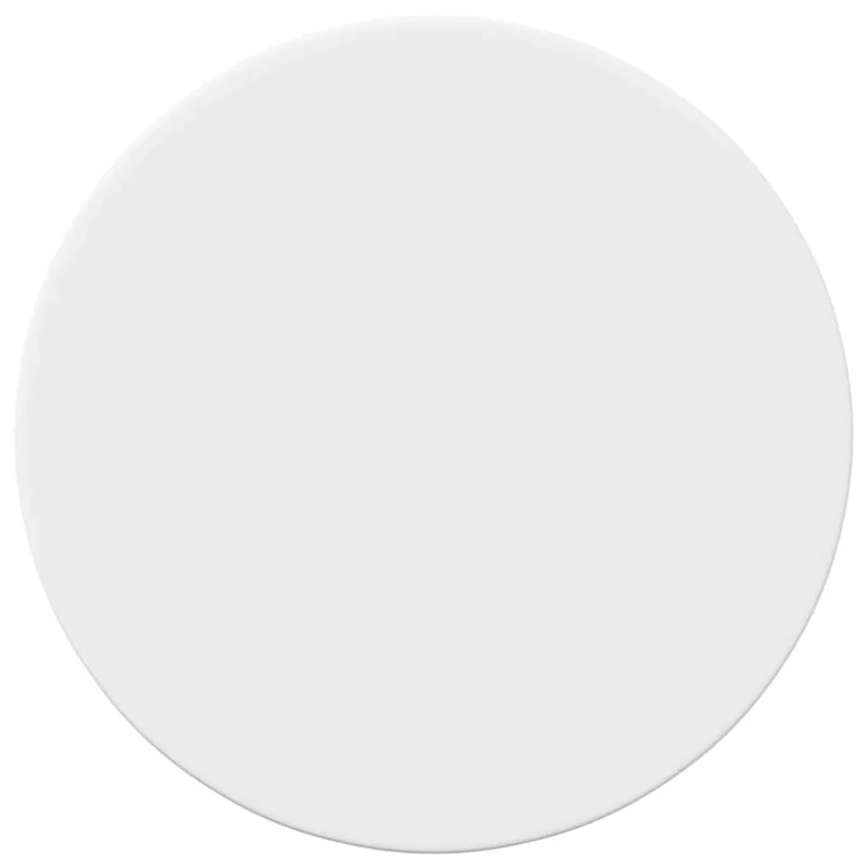 Table Top Ø 30 x 1.5 cm Round Engineered Wood White