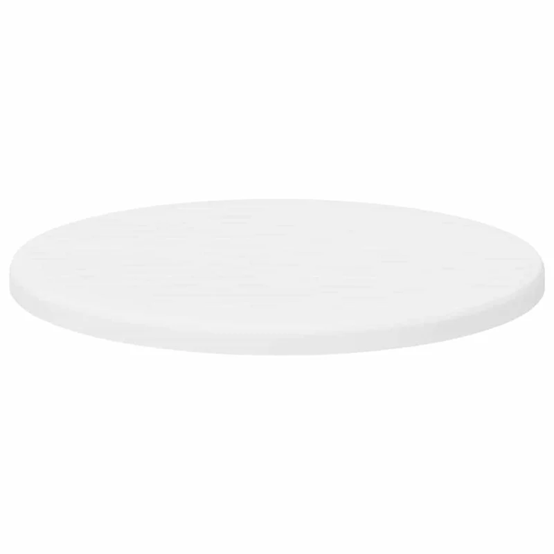 Table Top Ø 30 x 1.5 cm Round Engineered Wood White