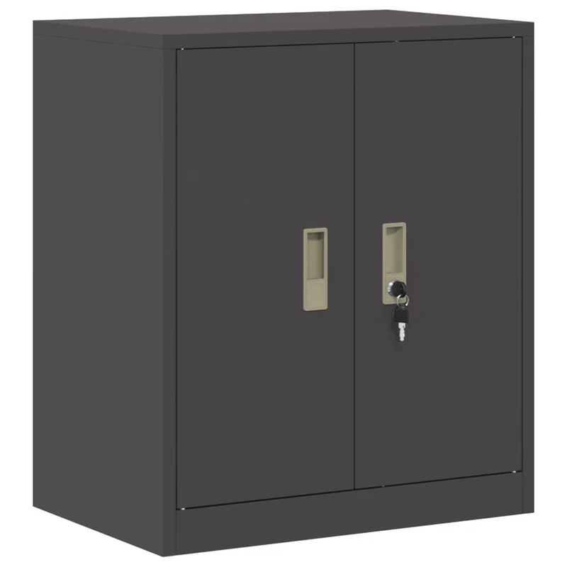 Storage Cabinet Black 60 x 40 x 70 cm Steel