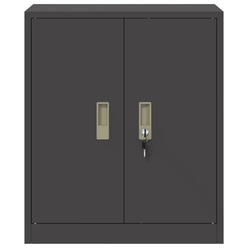 Storage Cabinet Black 60 x 40 x 70 cm Steel
