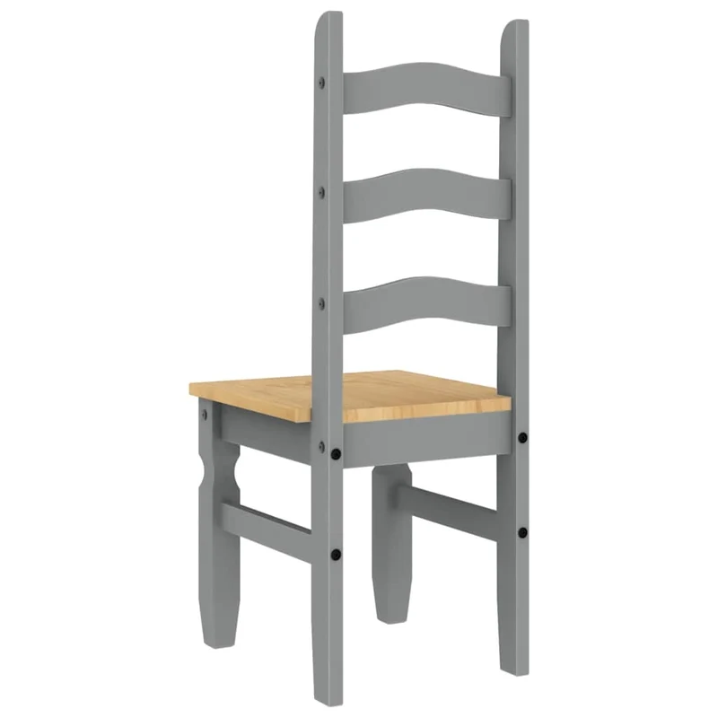 Dining Chairs 2 pcs "Corona" Grey 42x47x107 cm Solid Wood Pine