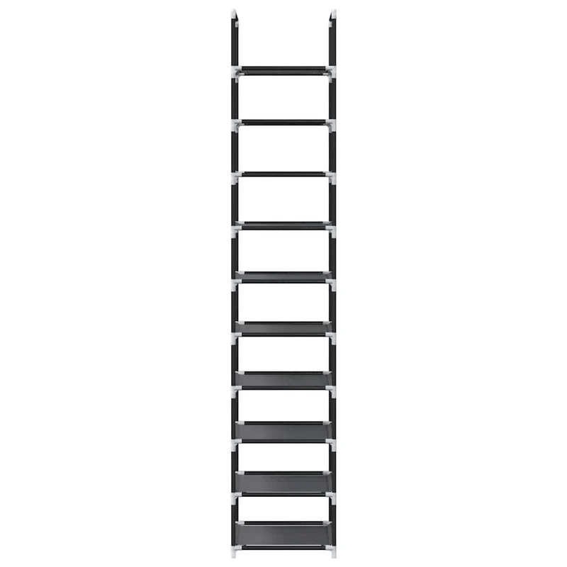 Shoe Rack 10-Tier Black 33x33x174 cm Non-woven Fabric