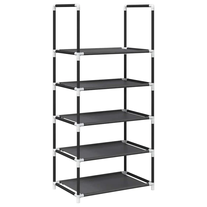 Shoe Rack 5-Tier Black 44x28x94 cm Non-woven Fabric