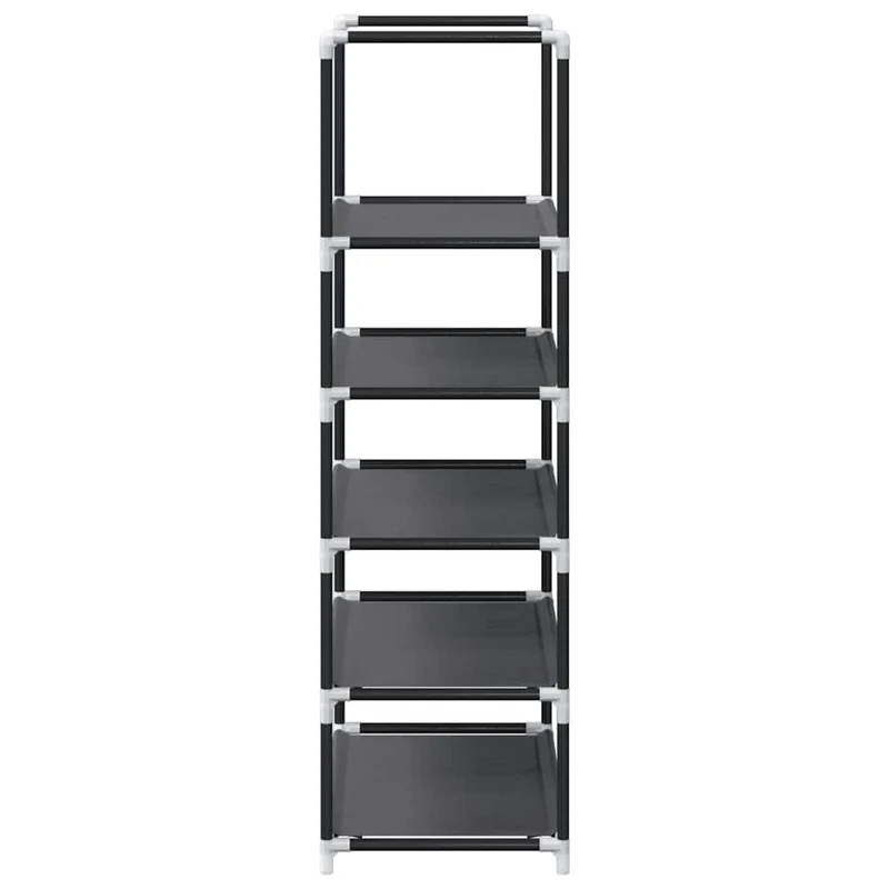 Shoe Rack 5-Tier Black 44x28x94 cm Non-woven Fabric