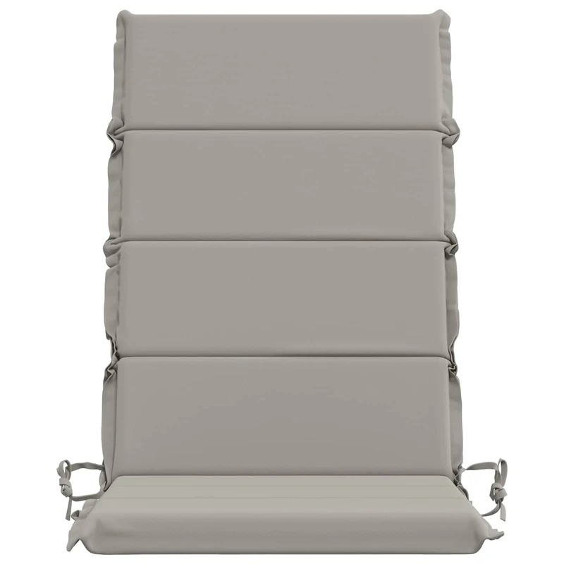 High Back Chair Cushion GEMERT 4 pcs 100% Polyester Grey